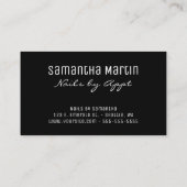 Carte De Visite Encre d'alcool Black Gold moderne (Dos)