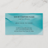 Carte De Visite encre d'alcool bleu-vert (Dos)