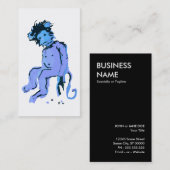 Carte De Visite encre de singe d'emo (Devant / Derrière)