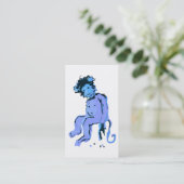 Carte De Visite encre de singe d'emo (Debout devant)