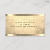 Carte De Visite Encre holographique Lotus Flower Gold (Dos)