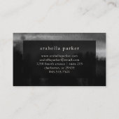 Carte De Visite Encre la plus noire| Couleur d'eau noire (Dos)
