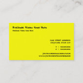 Carte De Visite encre singe (Dos)