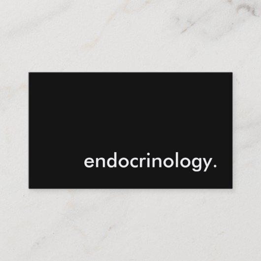 Carte De Visite endocrinologie. (Devant)