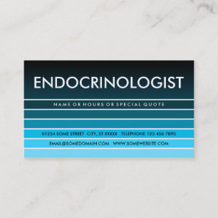 CARTE DE VISITE ENDOCRINOLOGISTE
