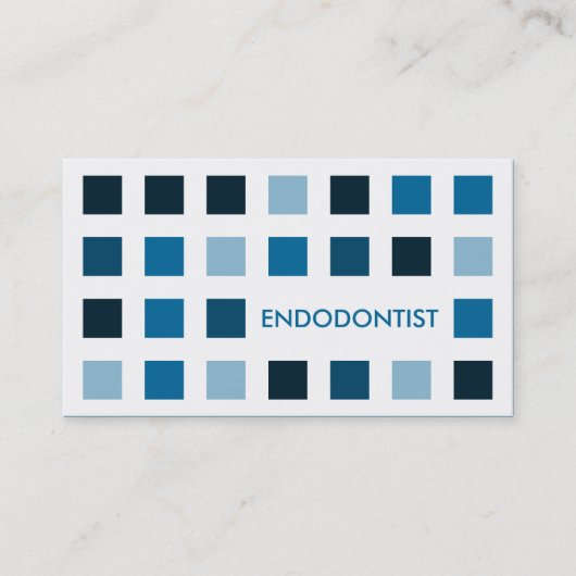 Carte De Visite ENDODONTIST (carrés de mod) (Devant)