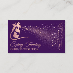 Carte De Visite Enduit de bronzage corporel Rose Gold violet