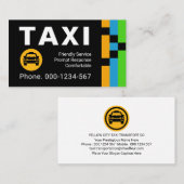 Carte De Visite Energetic Transport Routes Taxi Drive (Devant / Derrière)