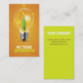 carte de visite energic créatif d'ampoule (Devant / Derrière)
