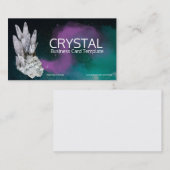 Carte De Visite Énergie de guérison - Cristaux de quartz minéral  (Devant / Derrière)