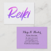 Carte De Visite Énergie de *~* guérissant le praticien ou le (Devant / Derrière)