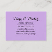 Carte De Visite Énergie de *~* guérissant le praticien ou le (Dos)