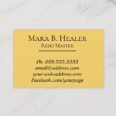Carte De Visite Énergie de *~* guérissant le praticien ou le (Dos)