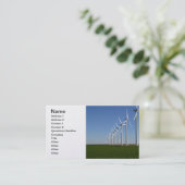 Carte De Visite Énergie de substitution - l'énergie verte (Debout devant)