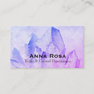 Carte De Visite Énergie principale de Reiki de yoga en cristal de