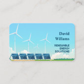 Carte De Visite Énergie renouvelable (Devant)