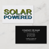 Carte De Visite énergie solaire (Devant / Derrière)