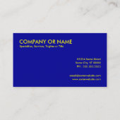 Carte De Visite énergie solaire (Dos)