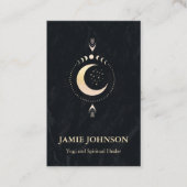 Carte De Visite Énergie Spirituelle Heiler Reiki Moon Phase Yoga (Devant)