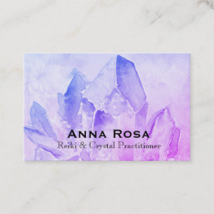Carte De Visite *~* Energy Healer Reiki Crystal Yoga Reiki Master