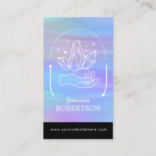 Carte De Visite Energy Healer, Reiki, Tarot, Esoteric Crystals Bus