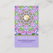 Carte De Visite Energy Healing Holistic Lilac Gold Sparkle (Dos)