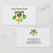 Carte De Visite Enfant de musique (Devant / Derrière)