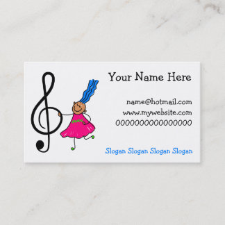 Carte De Visite Enfant de musique