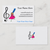 Carte De Visite Enfant de musique (Devant / Derrière)