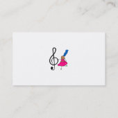 Carte De Visite Enfant de musique (Dos)