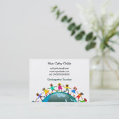 Carte De Visite Enfants africains, (Debout devant)