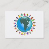 Carte De Visite Enfants africains, (Dos)