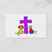 Carte De Visite Enfants chrétiens, (Dos)