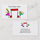 Carte De Visite Enfants de musique (Devant / Derrière)