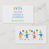 Carte De Visite Enfants de partie (Devant / Derrière)