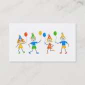 Carte De Visite Enfants de partie (Dos)