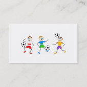 Carte De Visite Enfants du football (Dos)