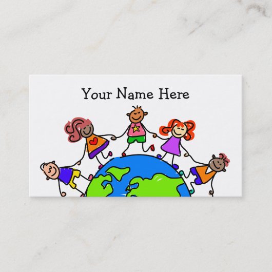 Carte De Visite Enfants du monde (Devant)