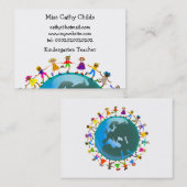 Carte De Visite Enfants européens, (Devant / Derrière)