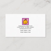 Carte De Visite Enfants heureux rétro, baby-sitting (Dos)