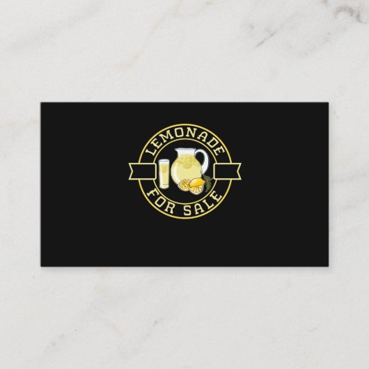 Carte De Visite Enfants Lemonade Stand Boys Girls (Devant)