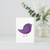 Carte De Visite Enfants oiseau mignon (Debout devant)