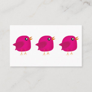Carte De Visite Enfants oiseau mignon