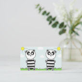 Carte De Visite Enfants Panda (Debout devant)