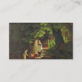 Carte De Visite Enfants par un ruisseau, c.1822 (huile sur le (Dos)