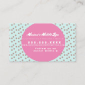 Carte De Visite Enfants Spa Bus Party Location de points roses (Devant)