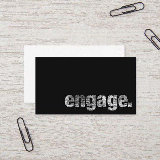 Carte De Visite Engagez (Devant/Arrière en situation)