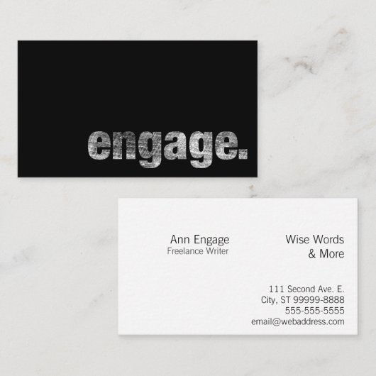 Carte De Visite Engagez (Devant / Derrière)