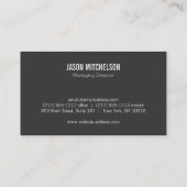 Carte De Visite Engin Automobile Initiale 2 Réparation Automatique (Dos)