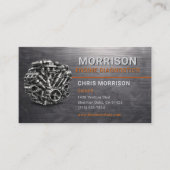 Carte De Visite Engine Diagnostics Auto Motor Metallic (Devant)
